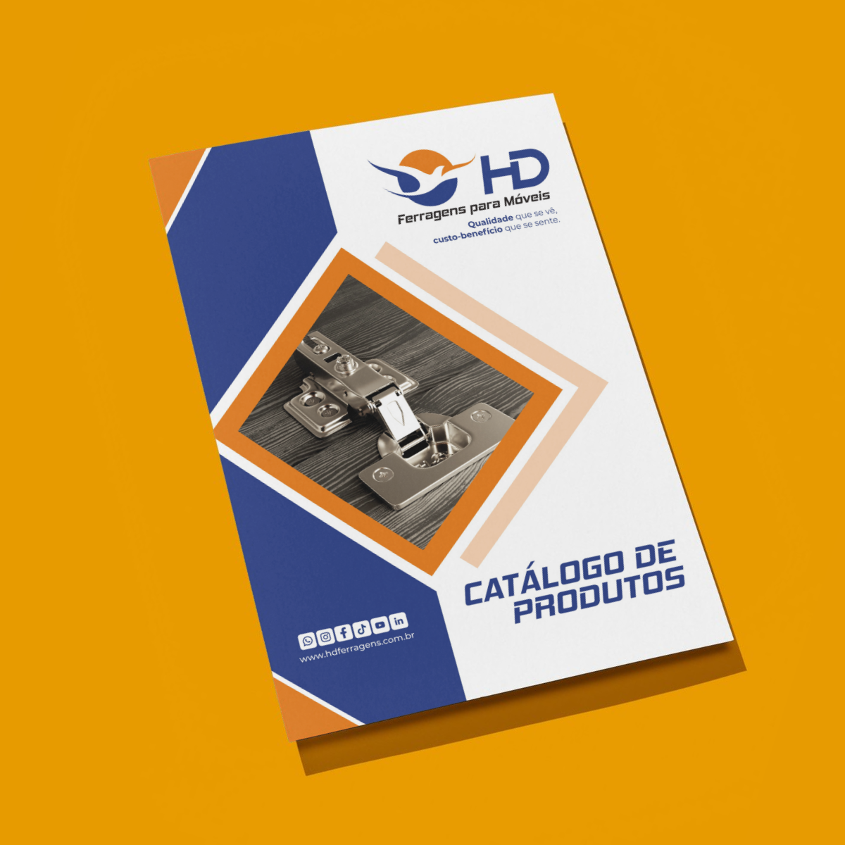 Capa do Catálogo de Produtos da HD Ferragens